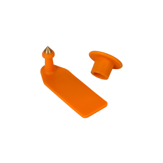 52*18mm مزرعة استخدم TPU RFID تحديد الحيوانات العلامة الثروثة الماعز علامات الأذن