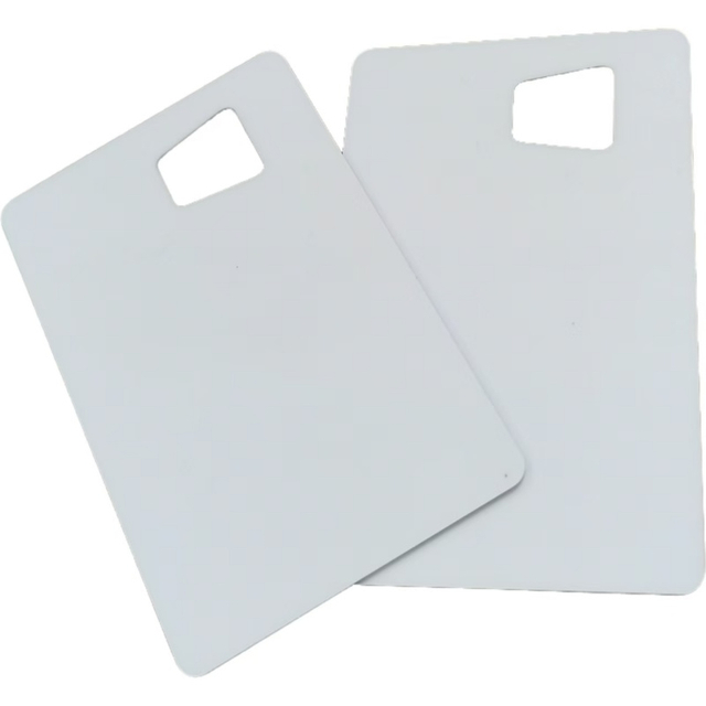 0.76mm Glossy Polycarbonate ID Blank Card na may Transparent na Clear Window