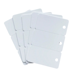 Benutzerdefiniertes Plastik-Plastik-PVC 3-UP-Key-Tag-Kombinationskarte mit Lochpunsch
