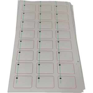 3*8 Layout 13,56 MHz HF Prelam PVC Rfid Inlay zur Herstellung von Zugangskontrollkarten
