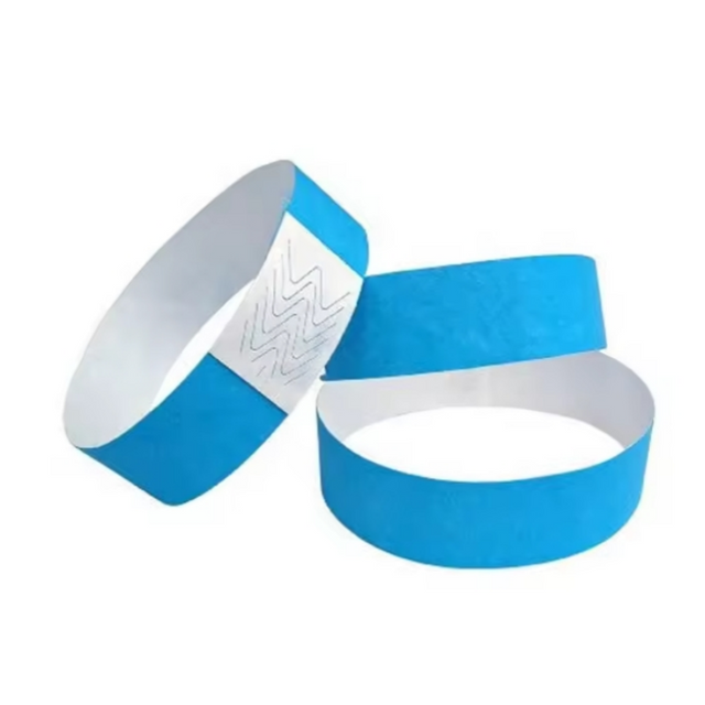 Bande de poignet faite sur commande jetable de papier d'&eacute;v&eacute;nement d'impression de bracelets de Tyvek de couleur simple