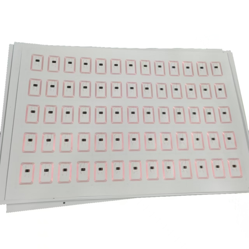 5*13 ورقة Prelam PVC Mifare 1K Chip Prox Card Epoxy Mini Tag Inlay