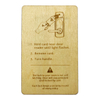 طباعة بطاقة مفتاح فندق NFC Wood Hotel Card