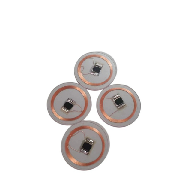 Thẻ cuộn đồng RFID 25 mm 125KHz T5577 Thẻ PVC trong suốt