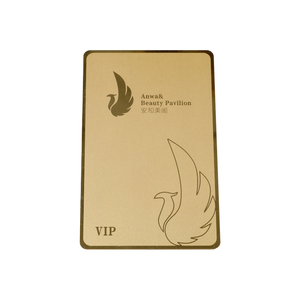 Carte en m&eacute;tal de visite de membre de fid&eacute;lit&eacute; VIP en acier inoxydable sans contact personnalis&eacute;e