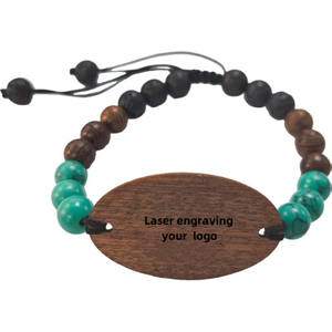 13,56 MHz RFID NFC houten kralenarmband Slimme NFC-armbanden