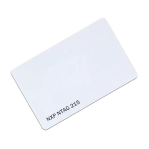 Wei&szlig;e leere PVC-Karte, 13,56 MHz, wiederbeschreibbare NTAG 215 NFC-Karte