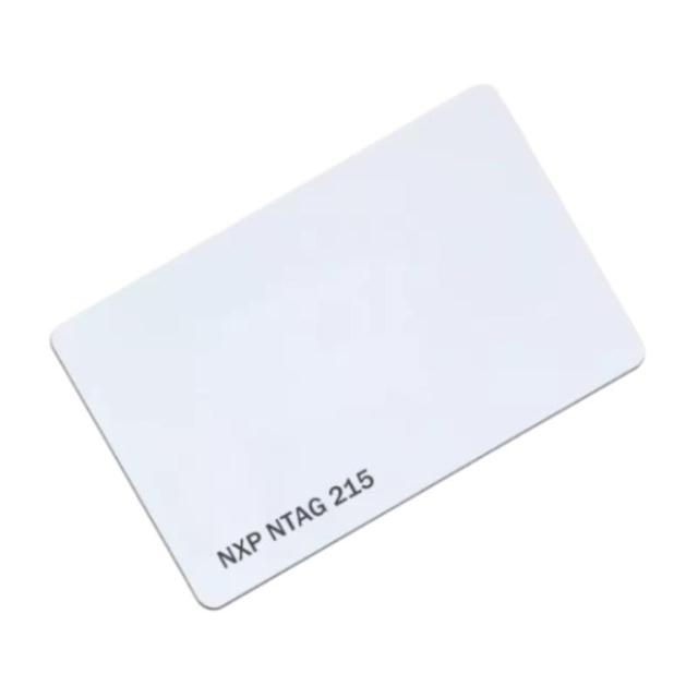 بطاقة PVC بيضاء فارغة 13.56 ميجا هرتز قابلة لإعادة الكتابة بطاقة NTAG 215 NFC