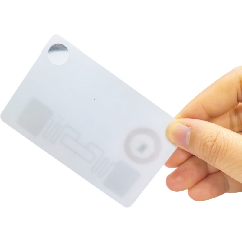 &Ccedil;ift Frekanslı Combo UHF ve 125KHz İki &Ccedil;ip Tek Kartta Birleştirildi &Ouml;zel Baskılı Şeffaf PVC RFID Akıllı Kart