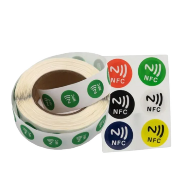 شعار مخصص قابل للطباعة 13.56MHz السلبي RFID TAG NTAG213 /NTAG215 /NTAG216 ملصق NFC قابل للبرمجة