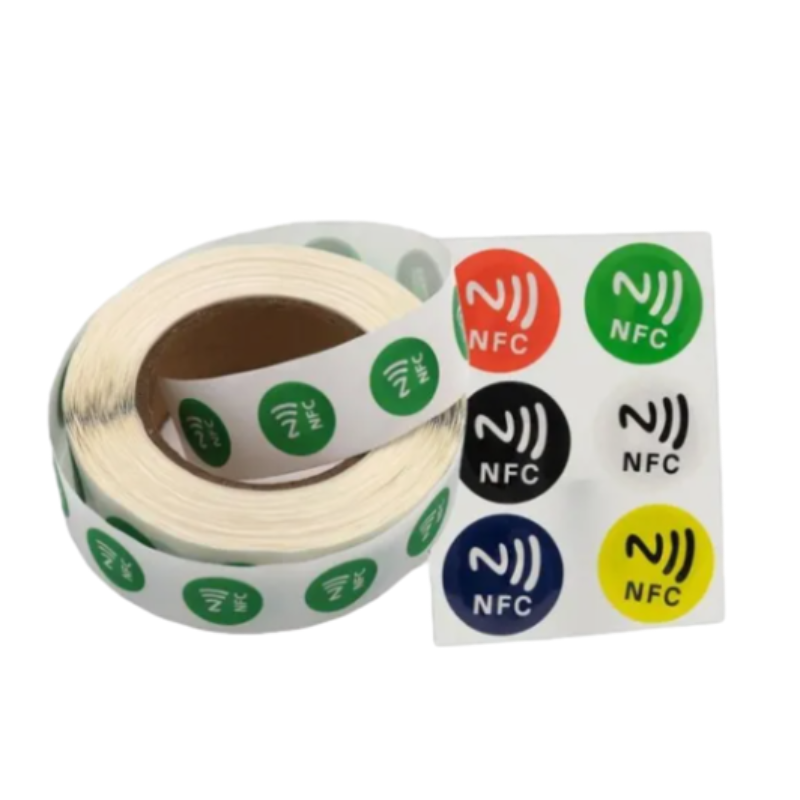 شعار مخصص قابل للطباعة 13.56MHz السلبي RFID TAG NTAG213 /NTAG215 /NTAG216 ملصق NFC قابل للبرمجة