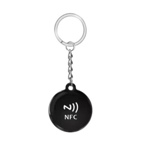مقاوم للماء 13.56 ميجا هرتز العلامات الشعار المخصصة العلامات الايبوكسي NFC Keychain وسائل التواصل الاجتماعي العلامة التجارية