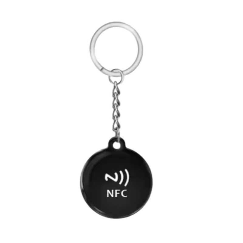 مقاوم للماء 13.56 ميجا هرتز العلامات الشعار المخصصة العلامات الايبوكسي NFC Keychain وسائل التواصل الاجتماعي العلامة التجارية