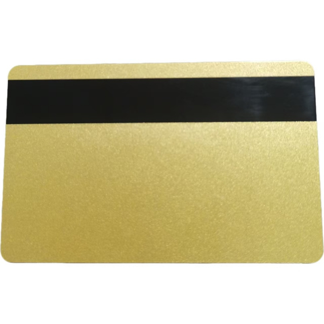 طباعة مخصصة PVC Golden Metallic Glitters بطاقة الشريط المغناطيسي البلاستيكي