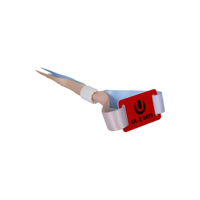 F08 1K التحكم في الوصول الأحداث المخصصة تذكرة RFID النسيج معصم مع علامة PVC