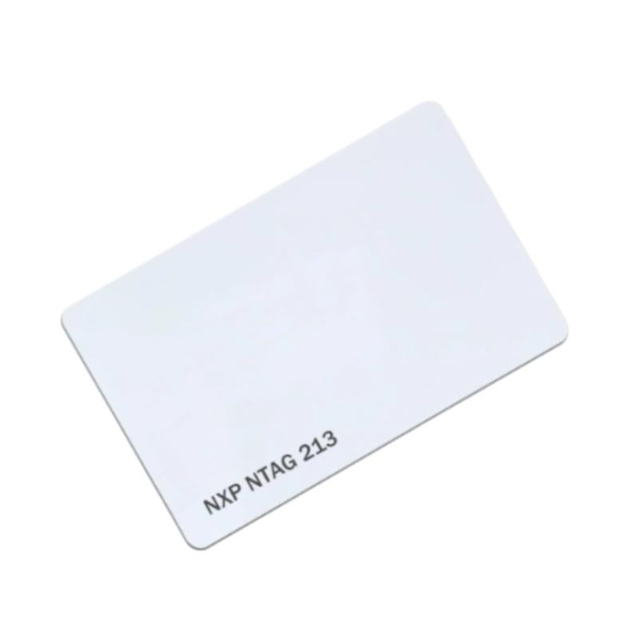 PVC White NFC Card NTAG213 بطاقة فارغة لبطاقة العمل الرقمية NFC