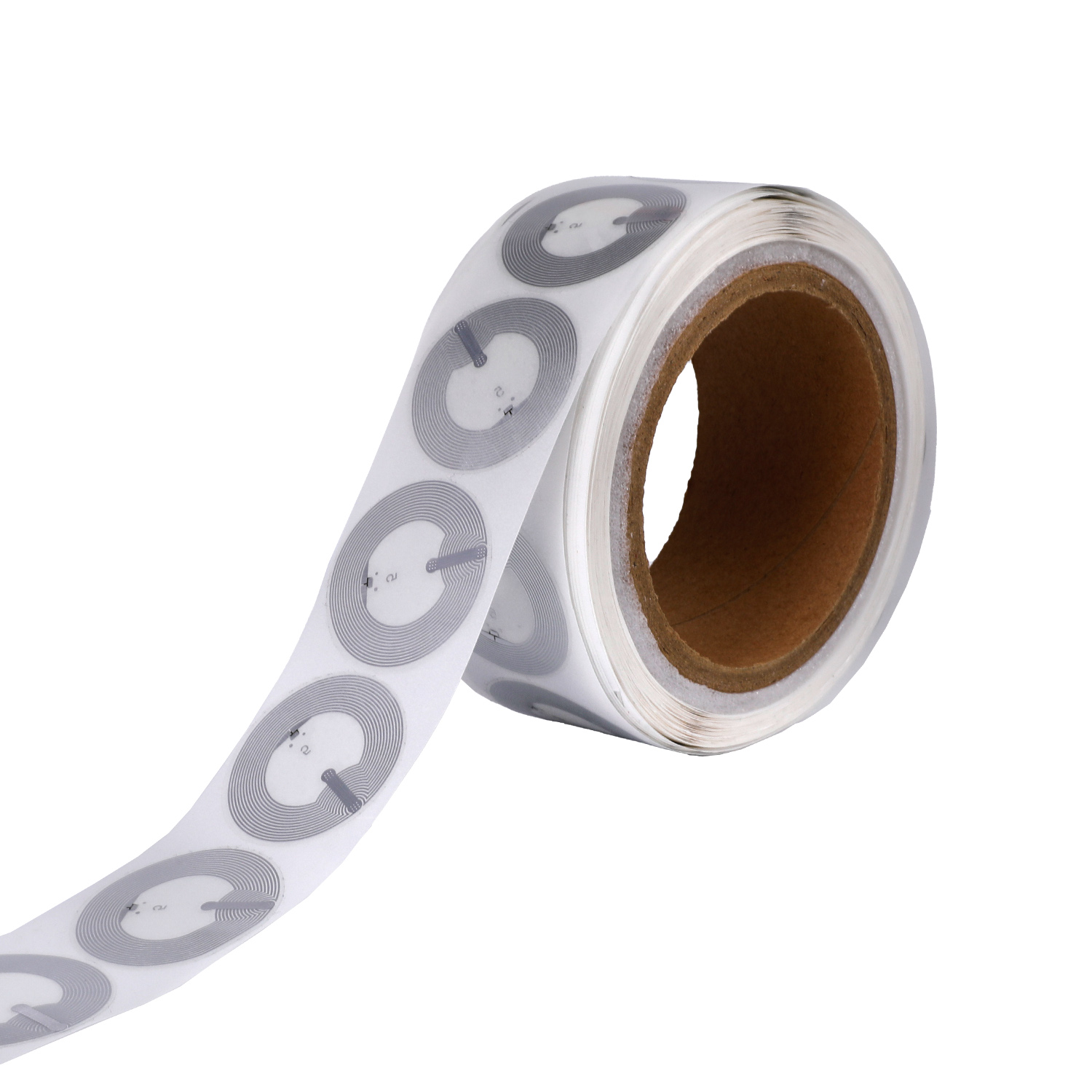13.56 ميجا هرتز جولة قابلة للبرمجة NTAG213 DIA 25MM ROLL ترصيع الرطب NFC SMART TAG
