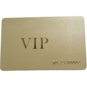 Hochglänzende Goldspeise PVC Magnetic Stripe Card Plastikgeschenke Mitgliedschaft Rabatt VIP -Karte