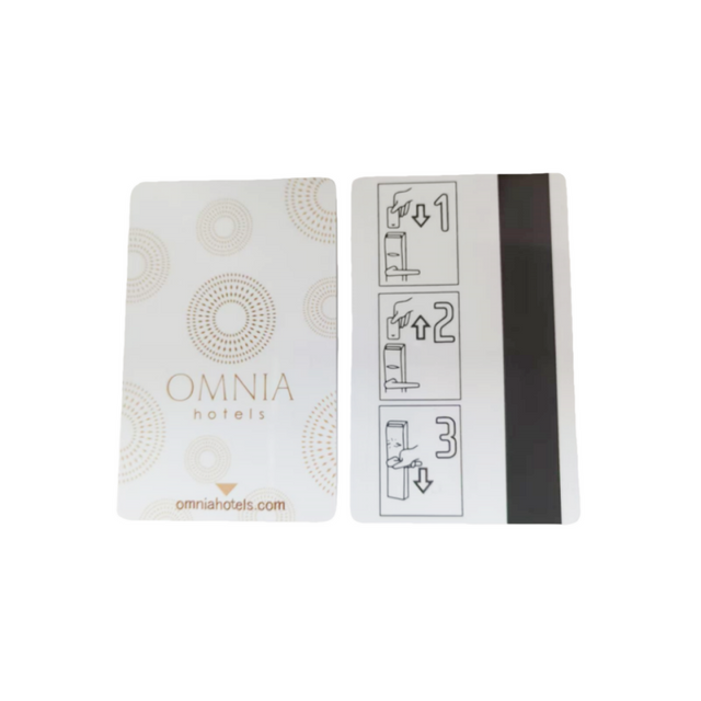 Imprimable sans contact 13.56 MHz RFID Hotel RFID Card Card Loco Hico Magnetic Stripe Cartes pour le verrouillage de la porte de l'hôtel